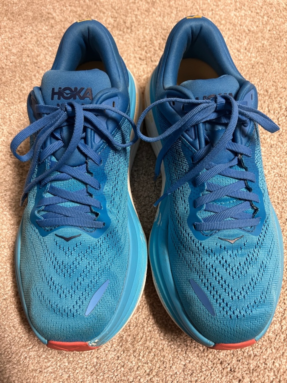 HOKA Bondi 8, Size 9.5, Blue, GREAT CONDITION - Picture 2 of 10